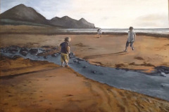 Children-on-the-Beach-painting-emily-dewsnap-art