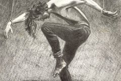 Fernal-Commission-pencil-drawing-man-in-bondage-emily-dewsnap-art