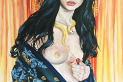 Medicine-klimt-painting-emily-dewsnap-art