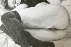 Nap-Time-pencil-drawing-emily-dewsnap-art