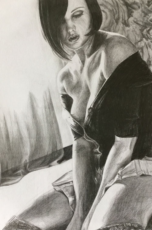 after-the-fight-goth-girl-pencil-drawing-emily-dewsnap
